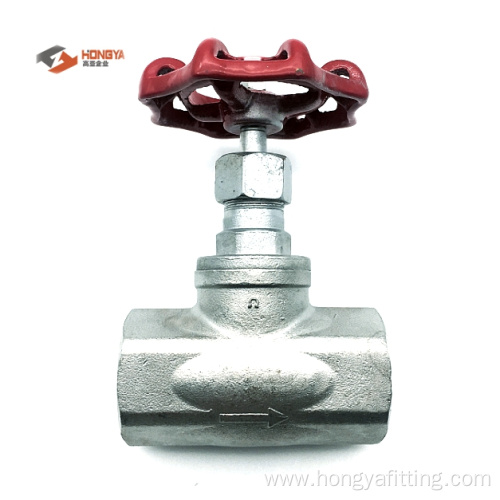 stainless steel globe valve threaded end NPT BSPT